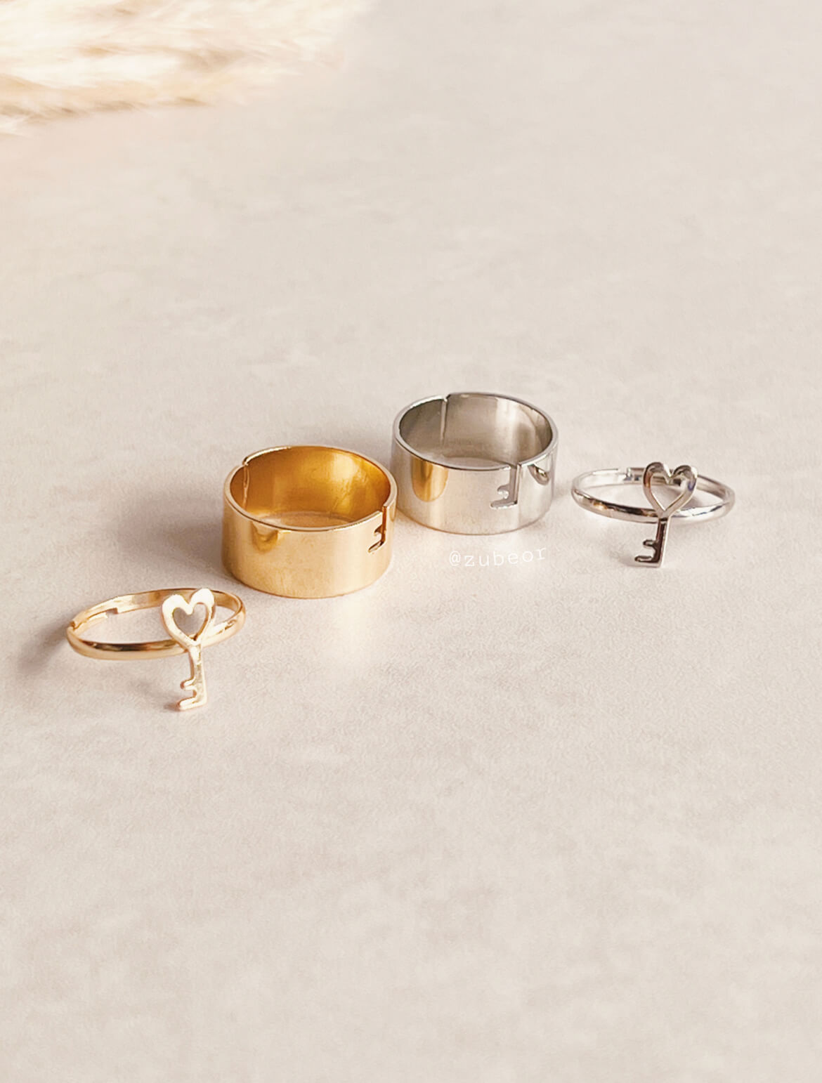 Set de anillos llave 3