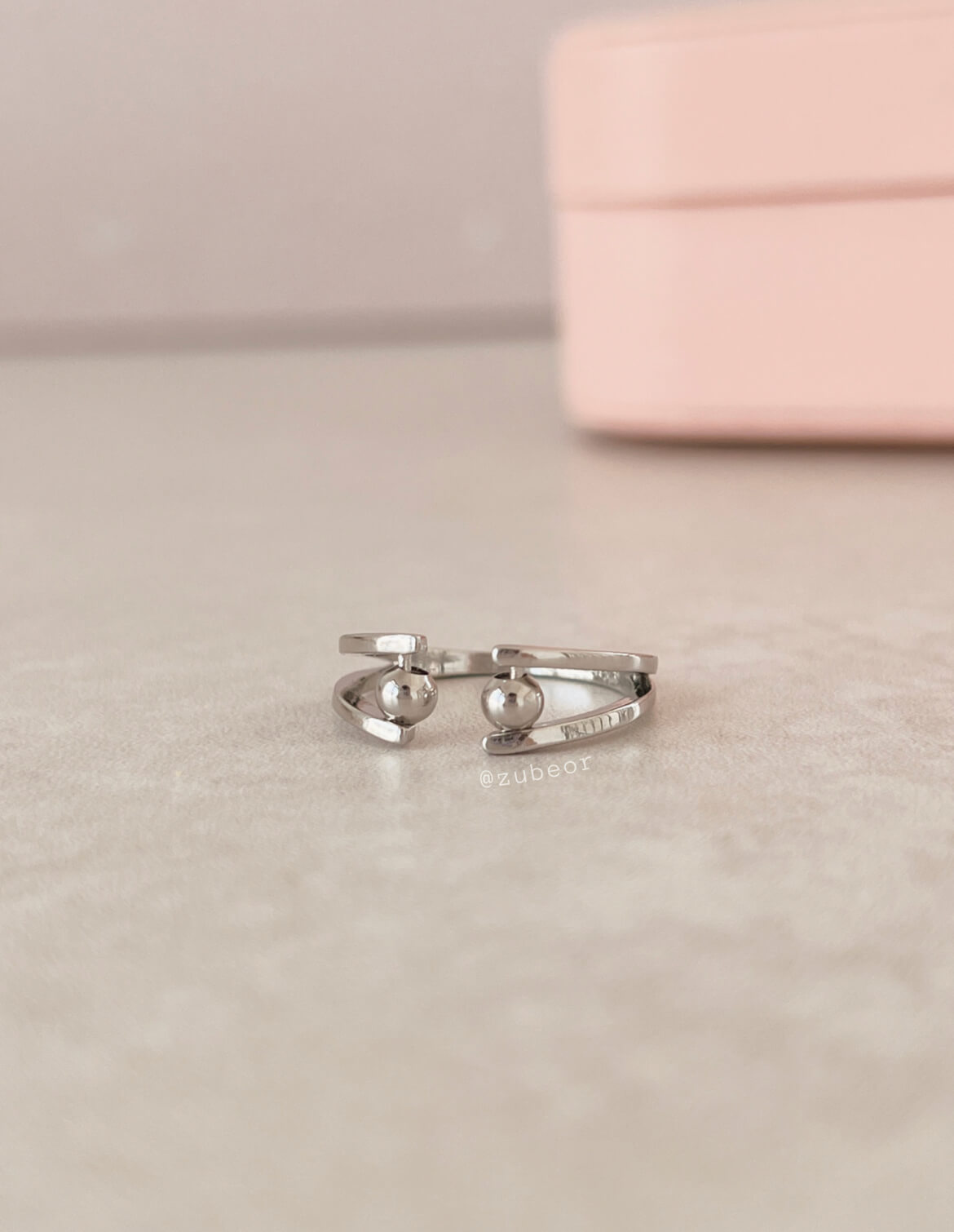 Anillo anti ansiedad 2 esferas 2