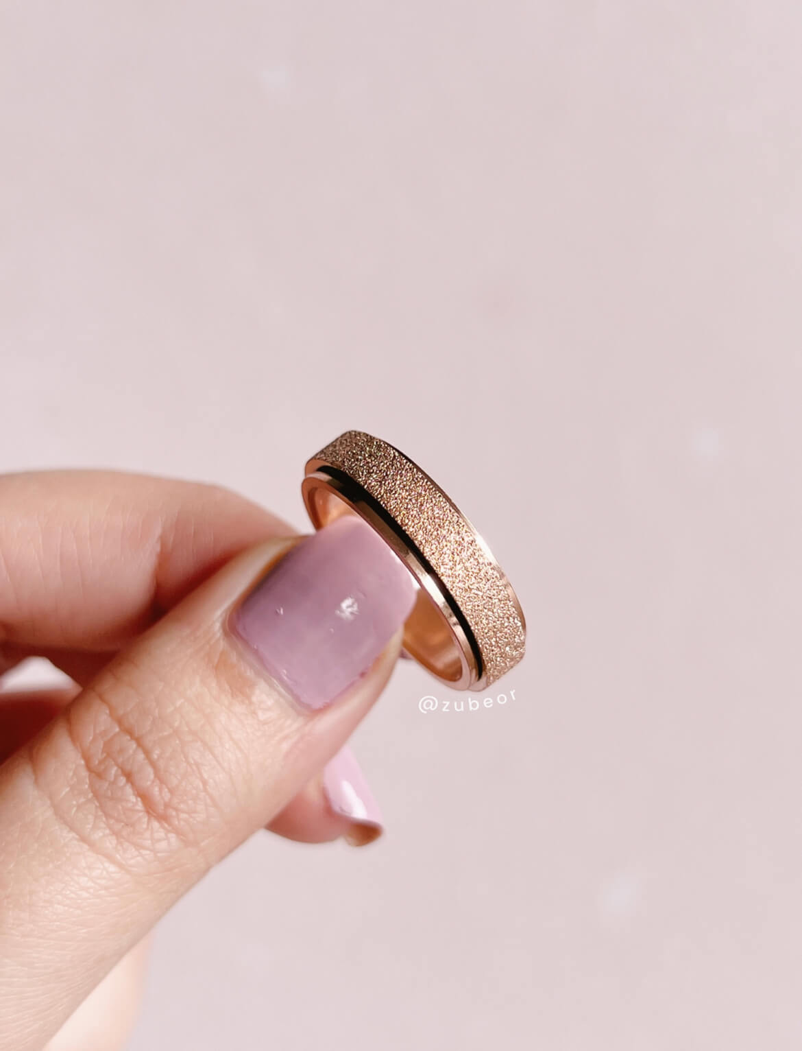 Anillo anti ansiedad aro brillante 4