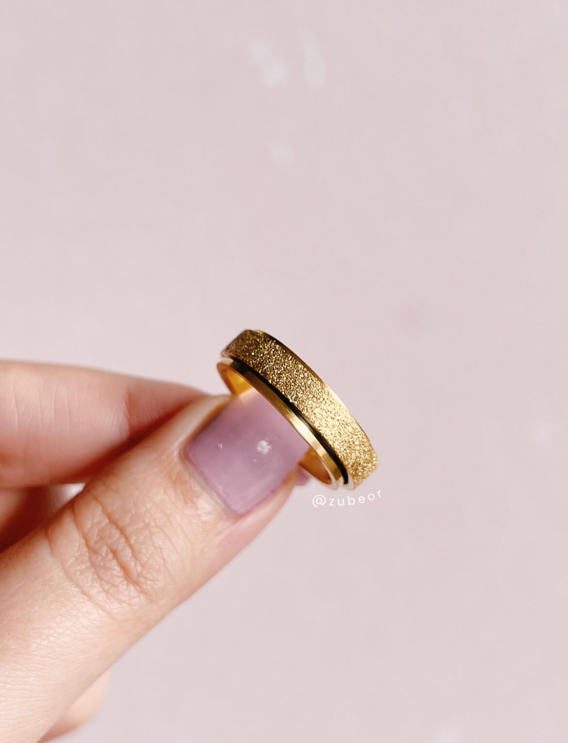 Anillo anti ansiedad aro brillante 5