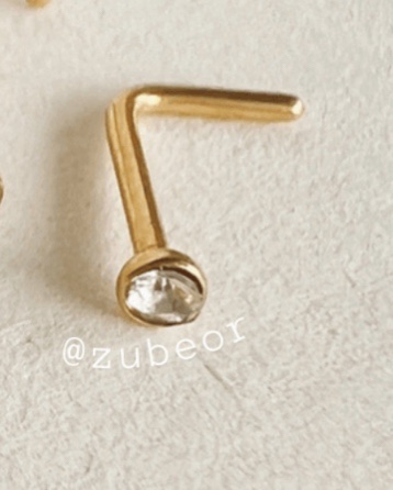 Piercing para nariz cristal cerrado 7