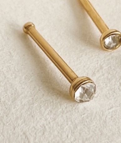 Piercing para nariz cristal cerrado 6