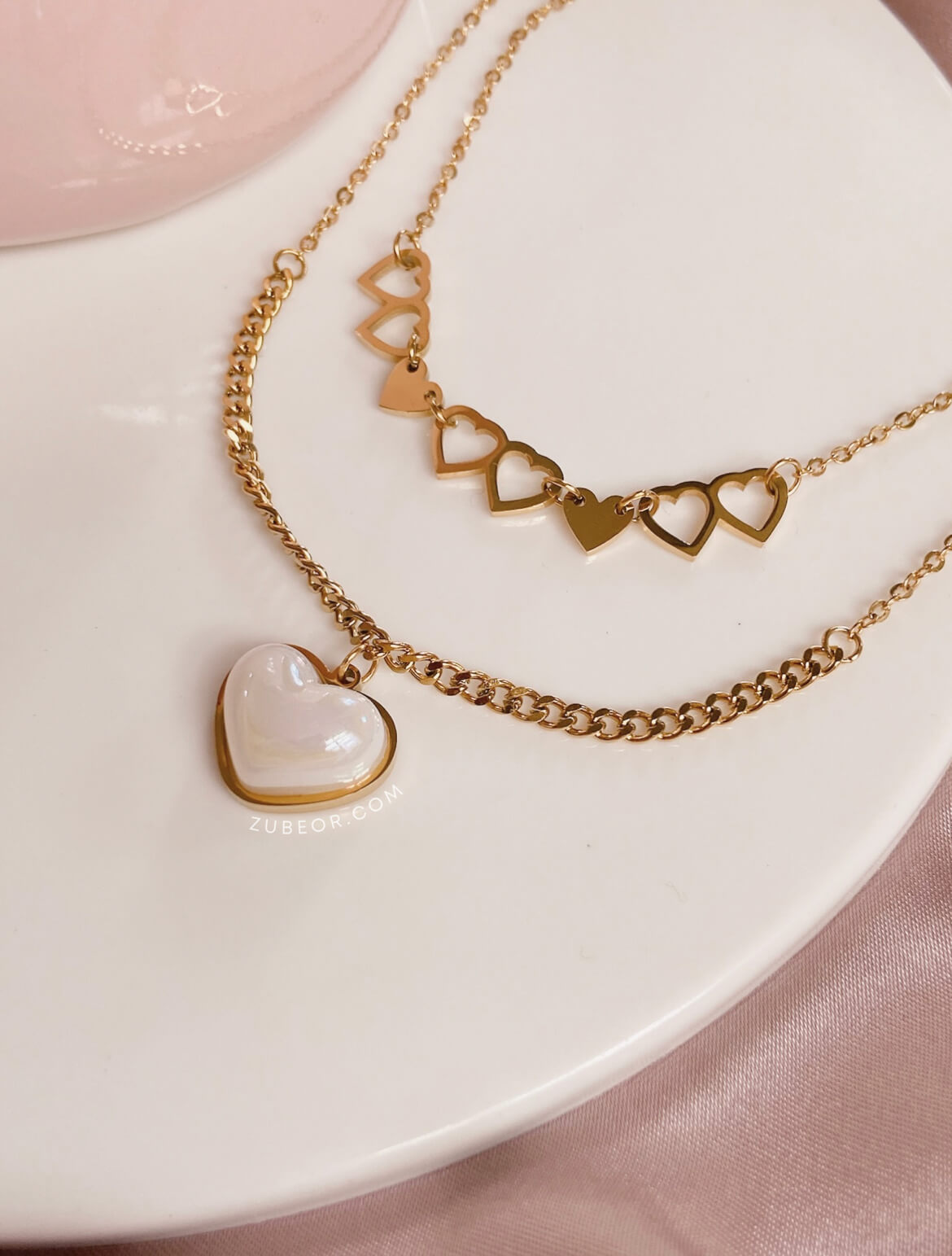 Multilayer corazón dorado 2