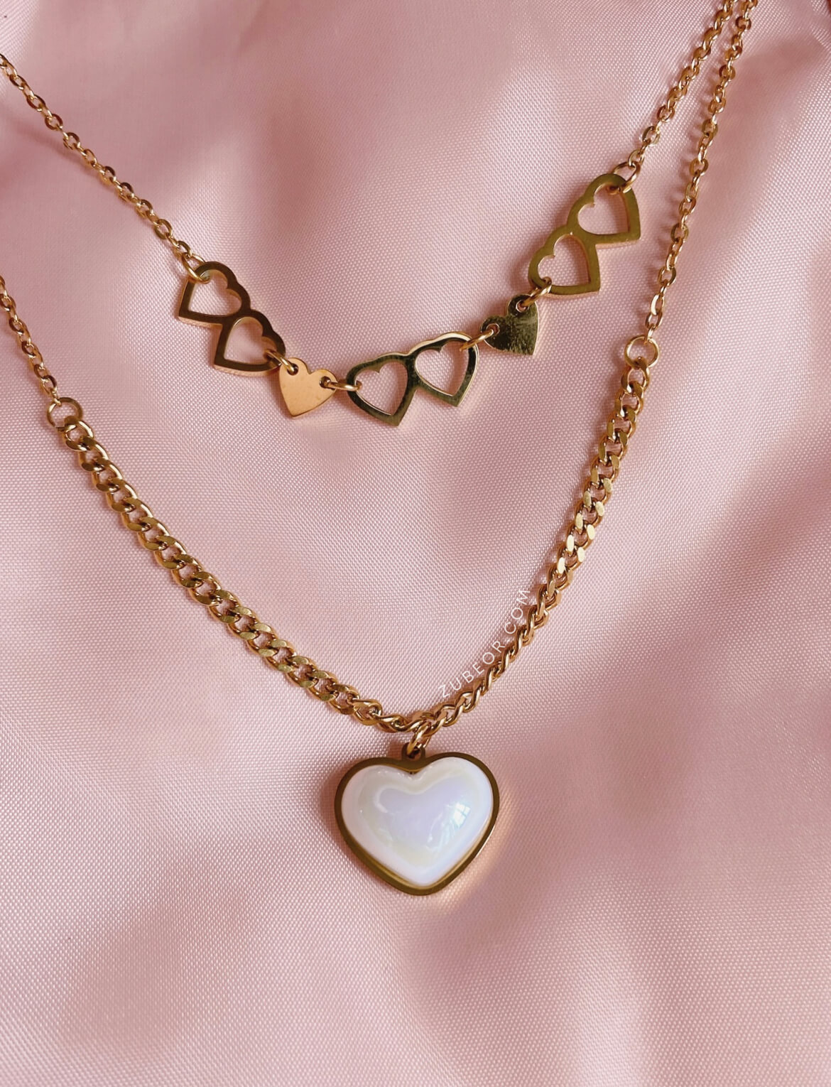 Multilayer corazón dorado 3