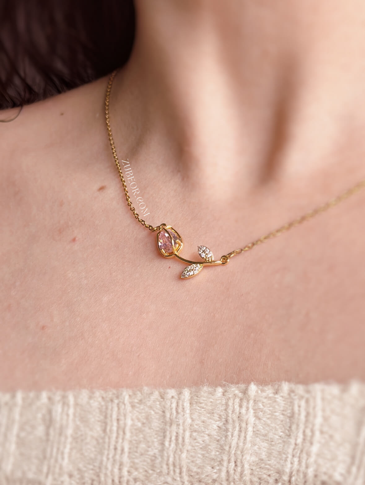 Cadena tulipán rosa 2