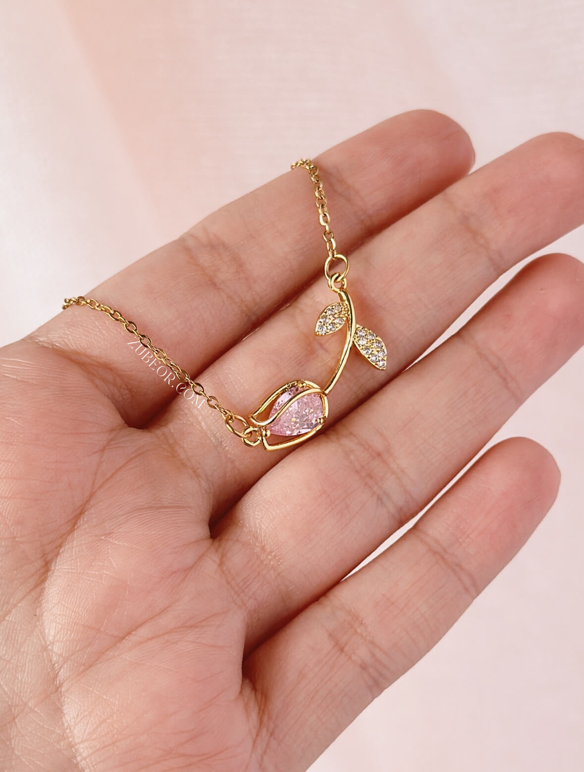 Cadena tulipán rosa 3