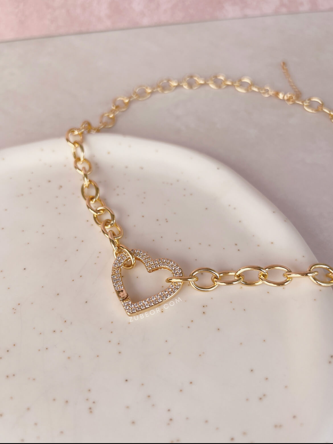 Cadena chunky heart 4