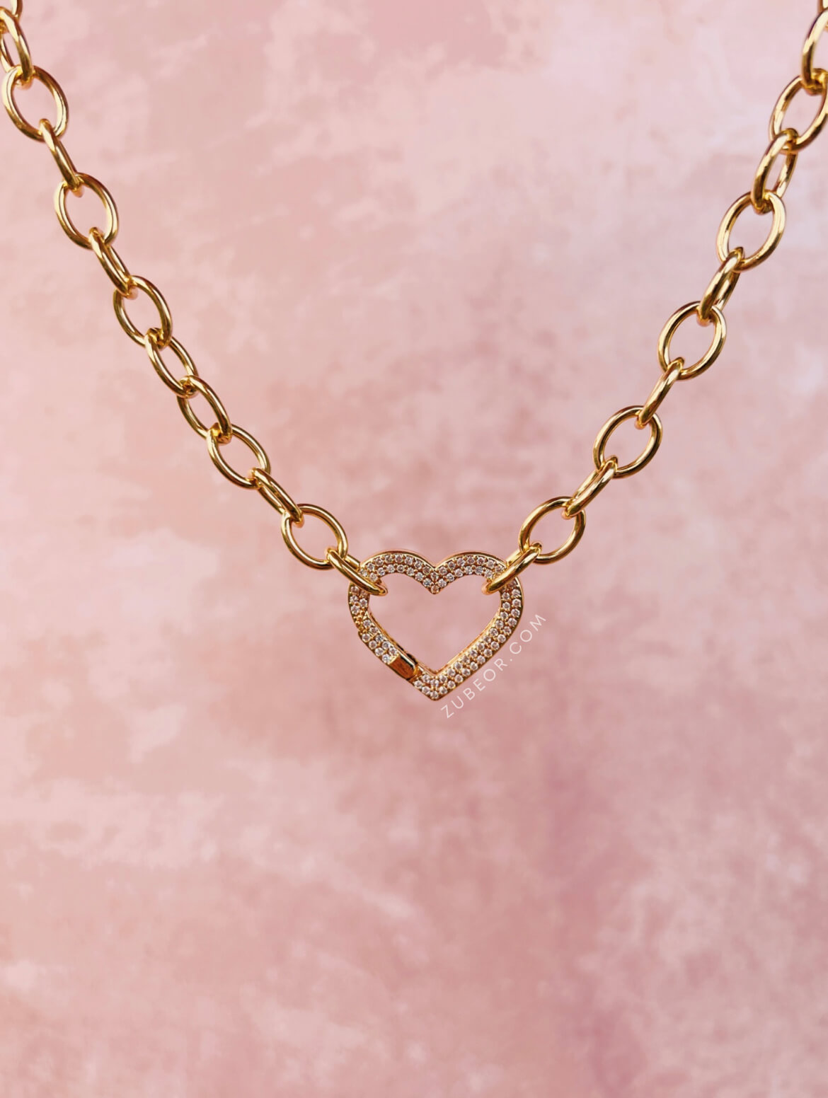 Cadena chunky heart 3
