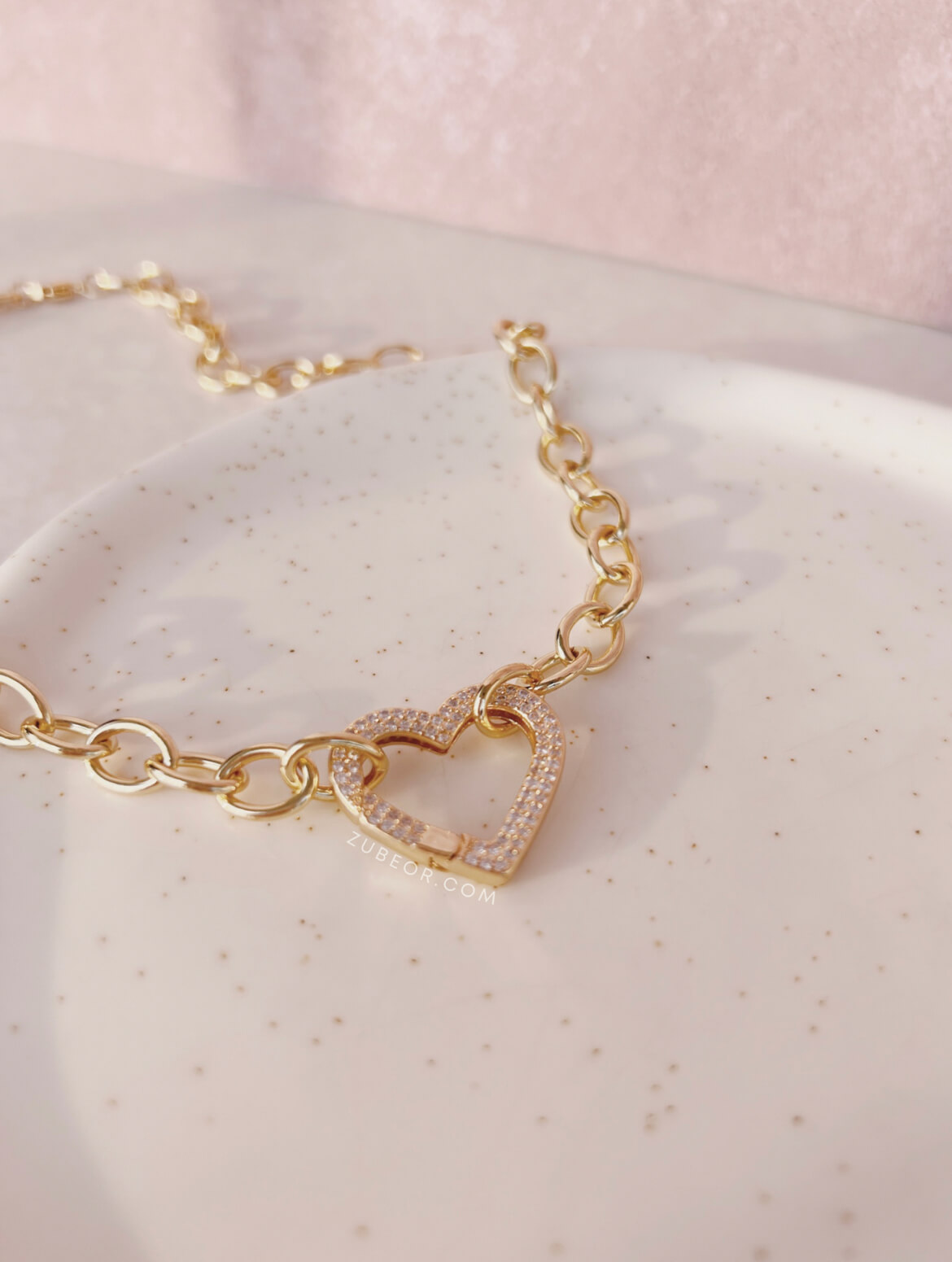 Cadena chunky heart 2
