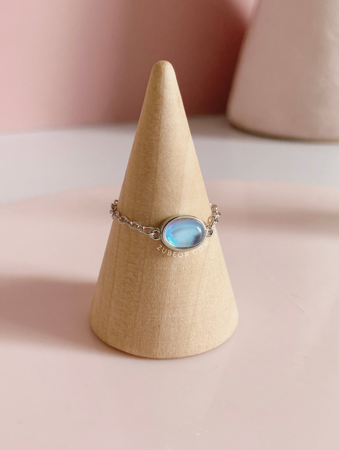 Anillo ajustable dije tornasol 2