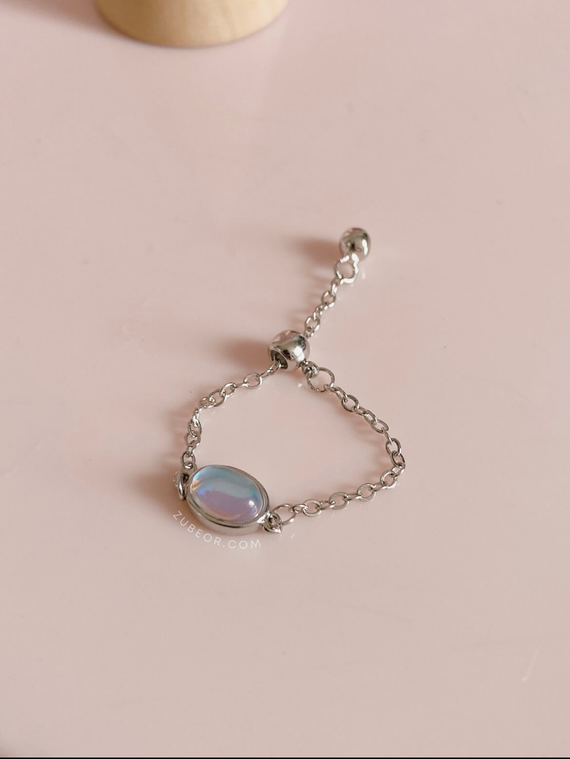 Anillo ajustable dije tornasol 4