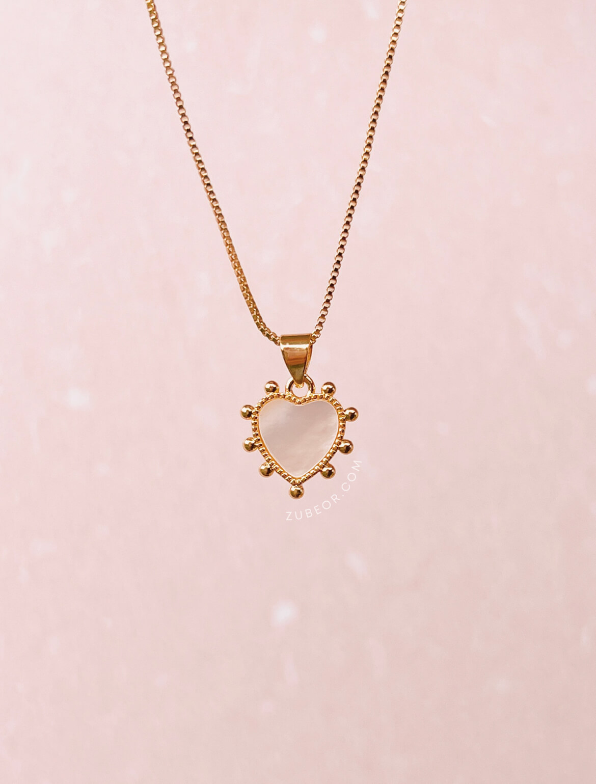 Cadena corazón marmoleado 4