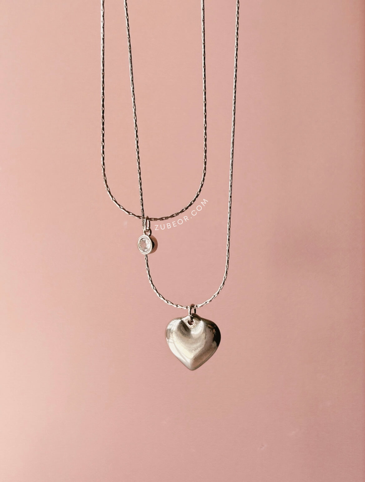 Multilayer corazón y pequeño cristal 5