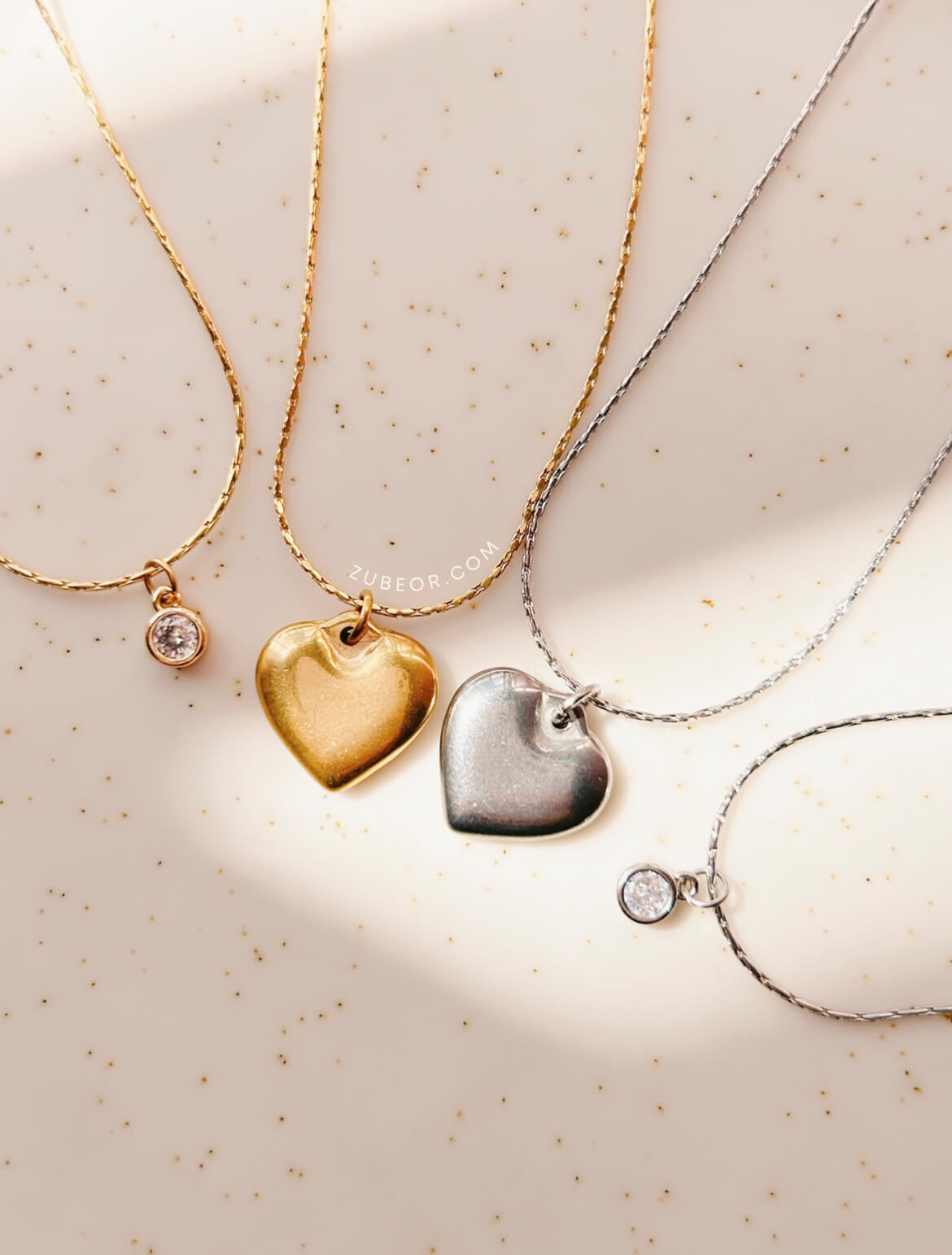 Multilayer corazón y pequeño cristal 8