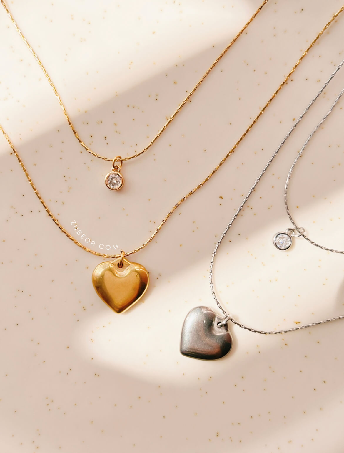 Multilayer corazón y pequeño cristal 2