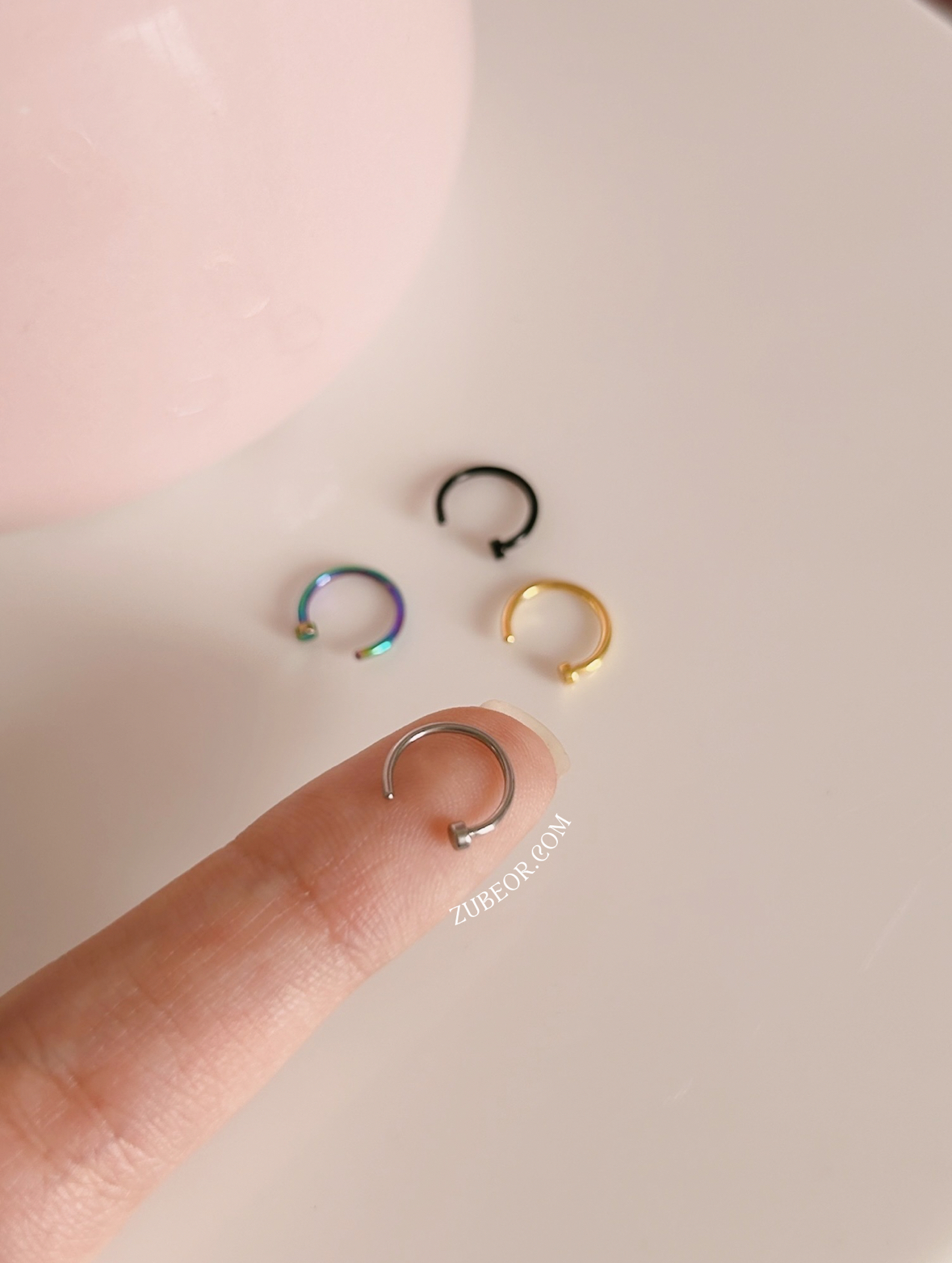 Piercing falso nariz o labio 2