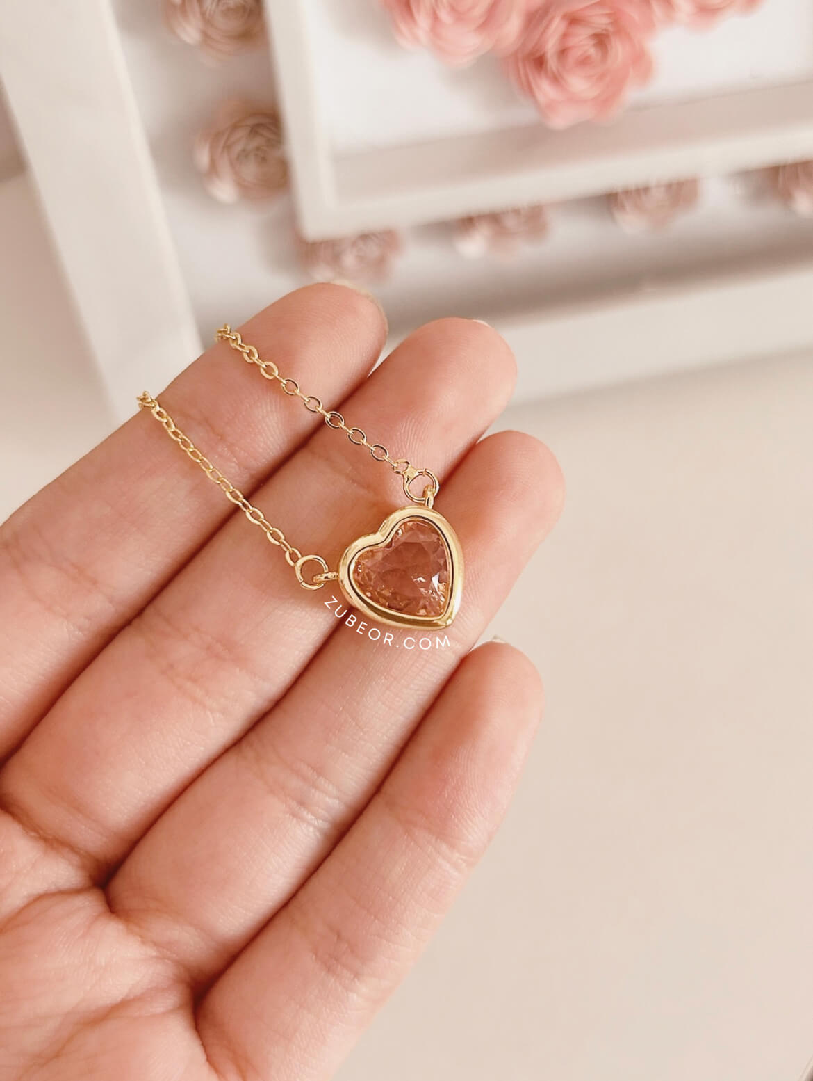 Cadena resplandor de corazón 7