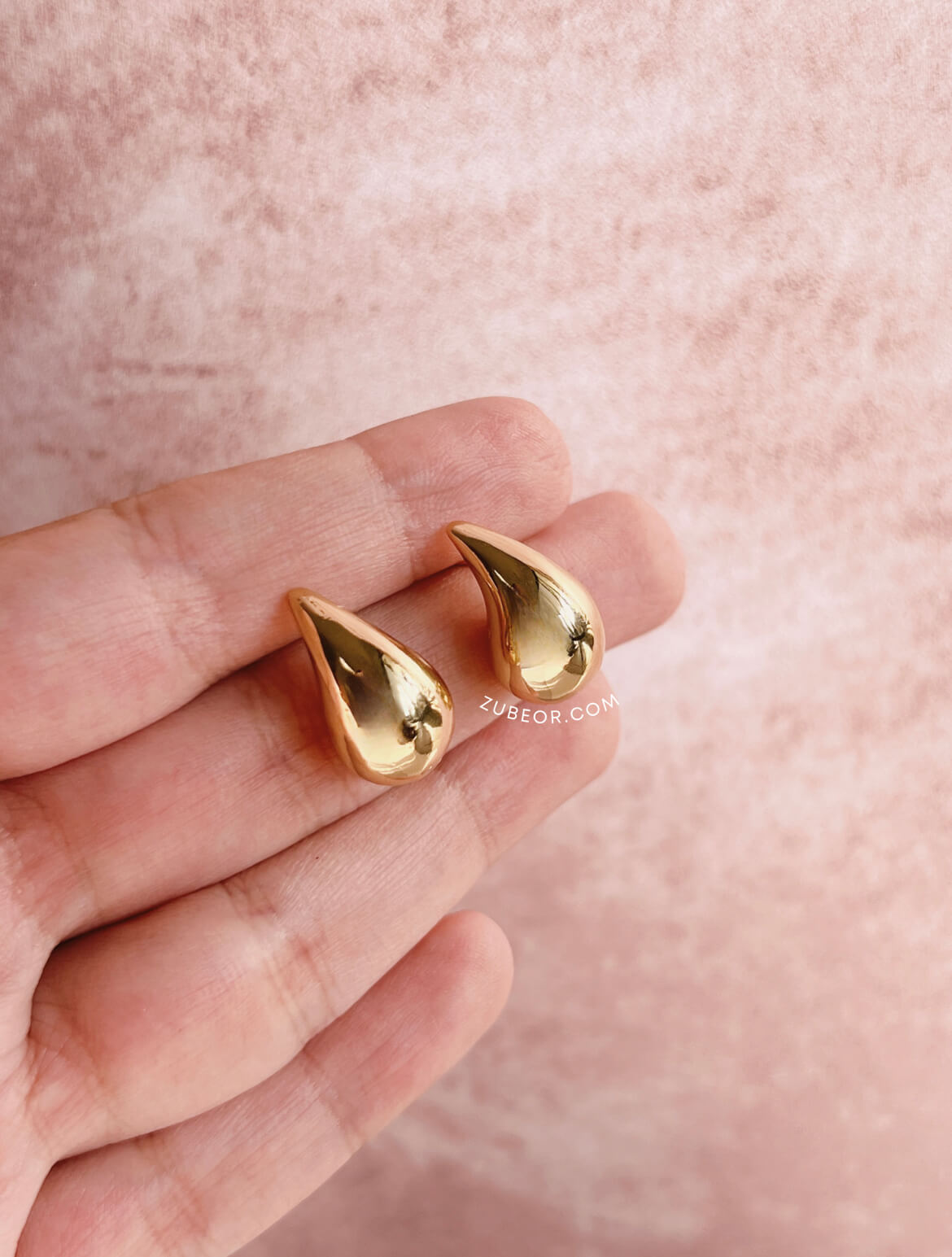Aretes gota dorada 4