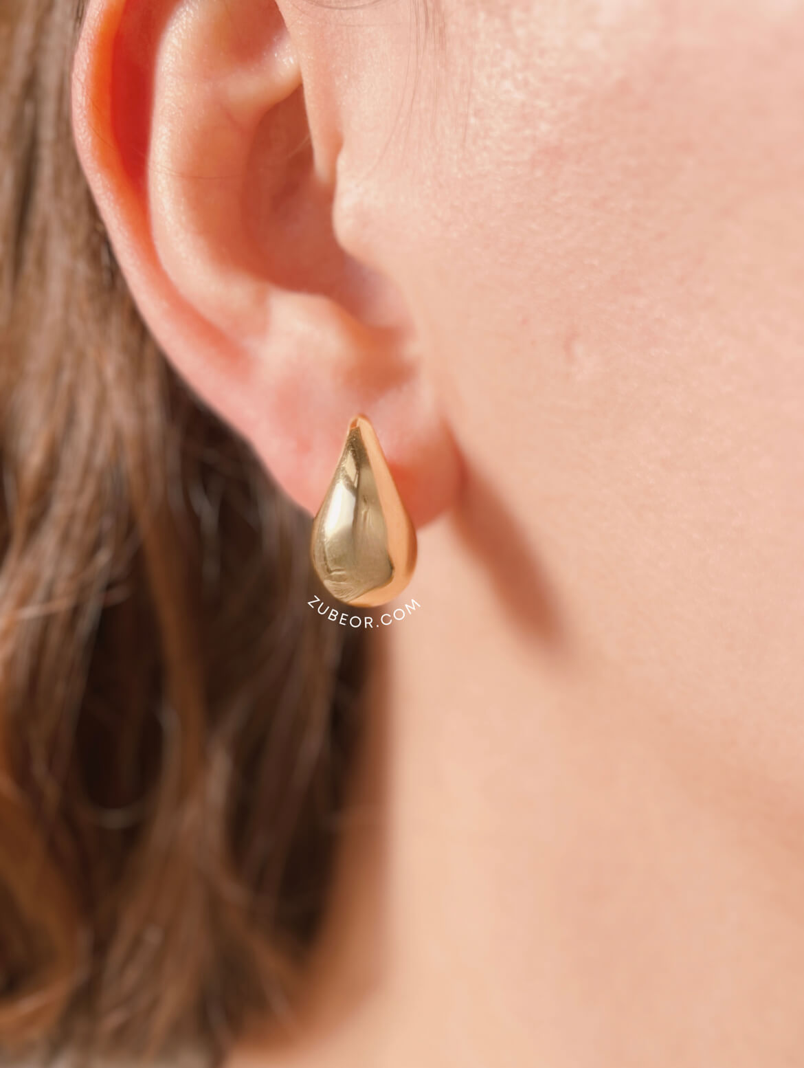 Aretes gota dorada 5