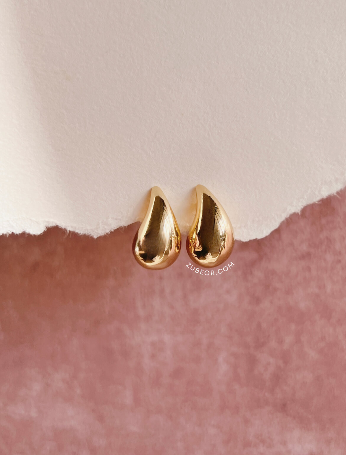 Aretes gota dorada 2