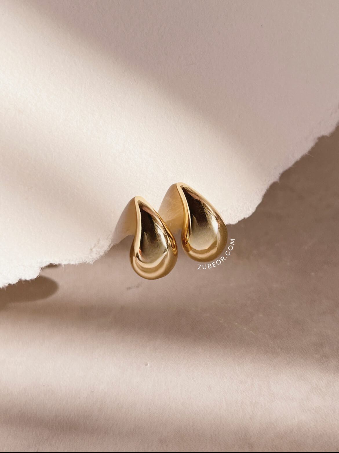 Aretes gota dorada 3