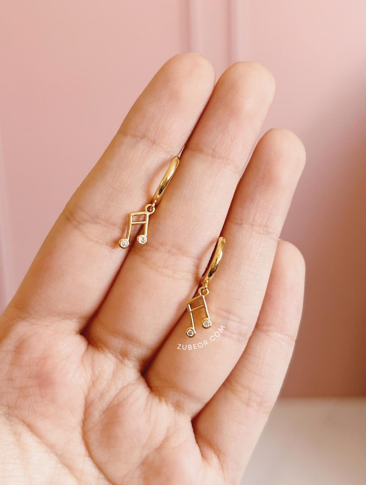 Aretes Huggie Doble Semicorchea 2