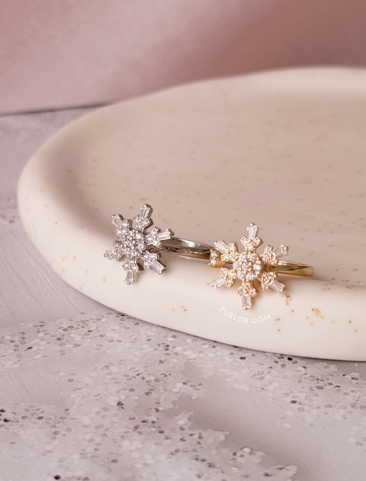 Anillo anti ansiedad copo de nieve 3