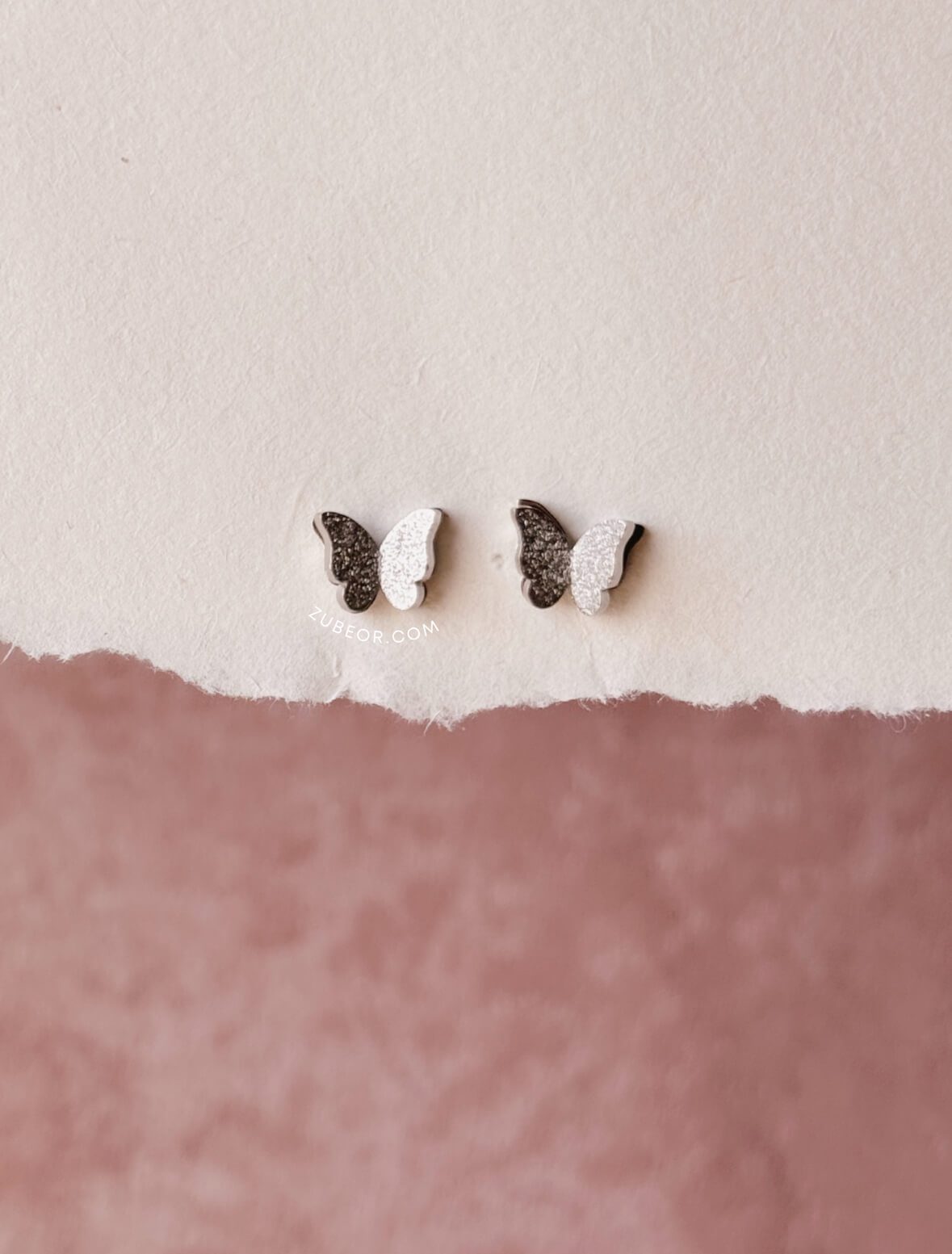 Aretes Mariposa de Acero 7