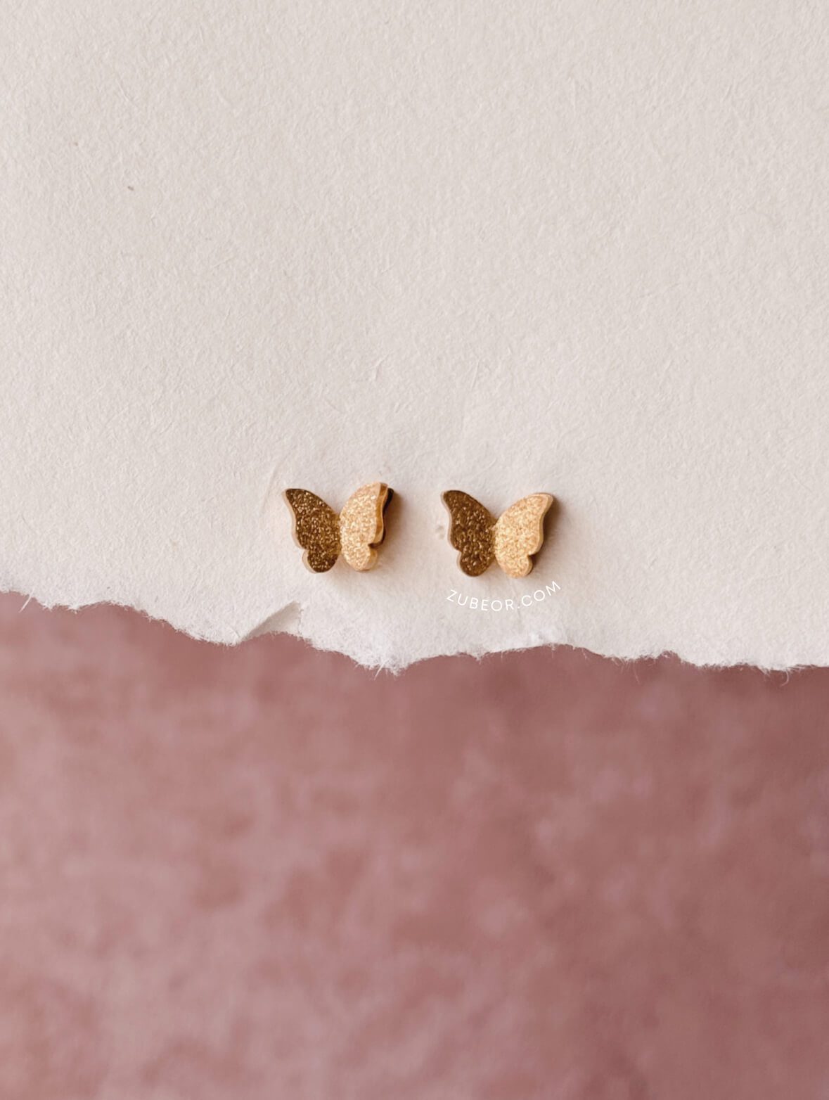 Aretes Mariposa de Acero 8