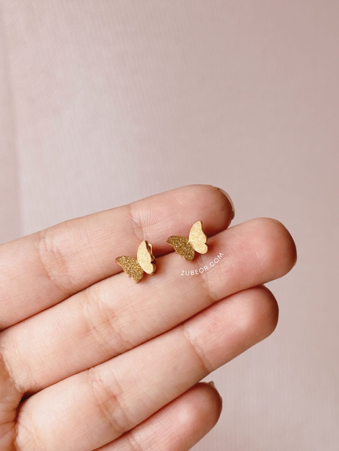 Aretes Mariposa de Acero 4