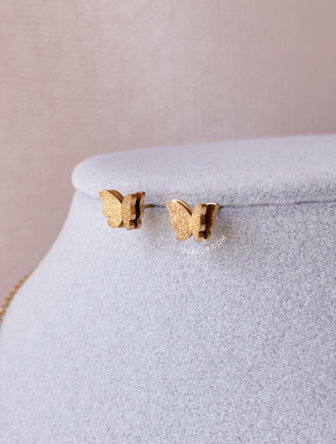 Aretes Mariposa de Acero 9