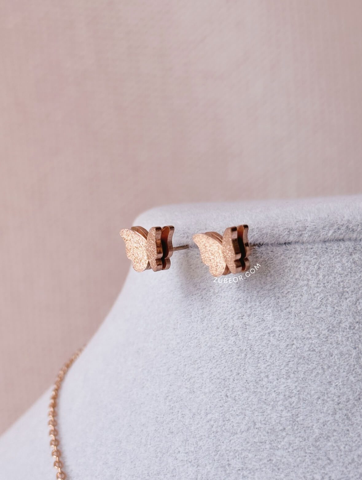 Aretes Mariposa de Acero 11