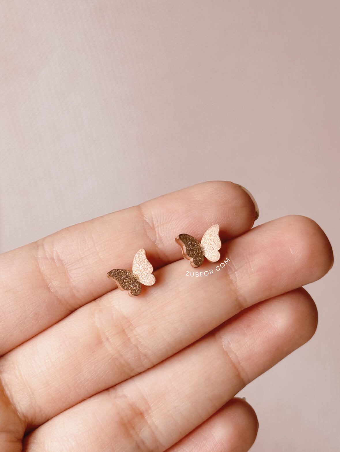 Aretes Mariposa de Acero 3