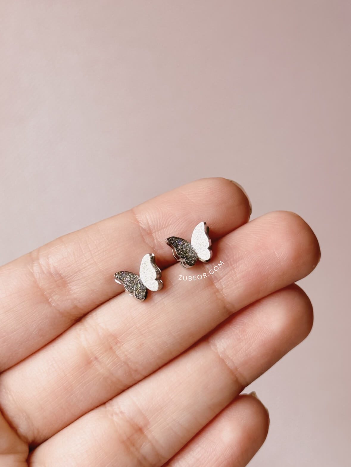 Aretes Mariposa de Acero 5