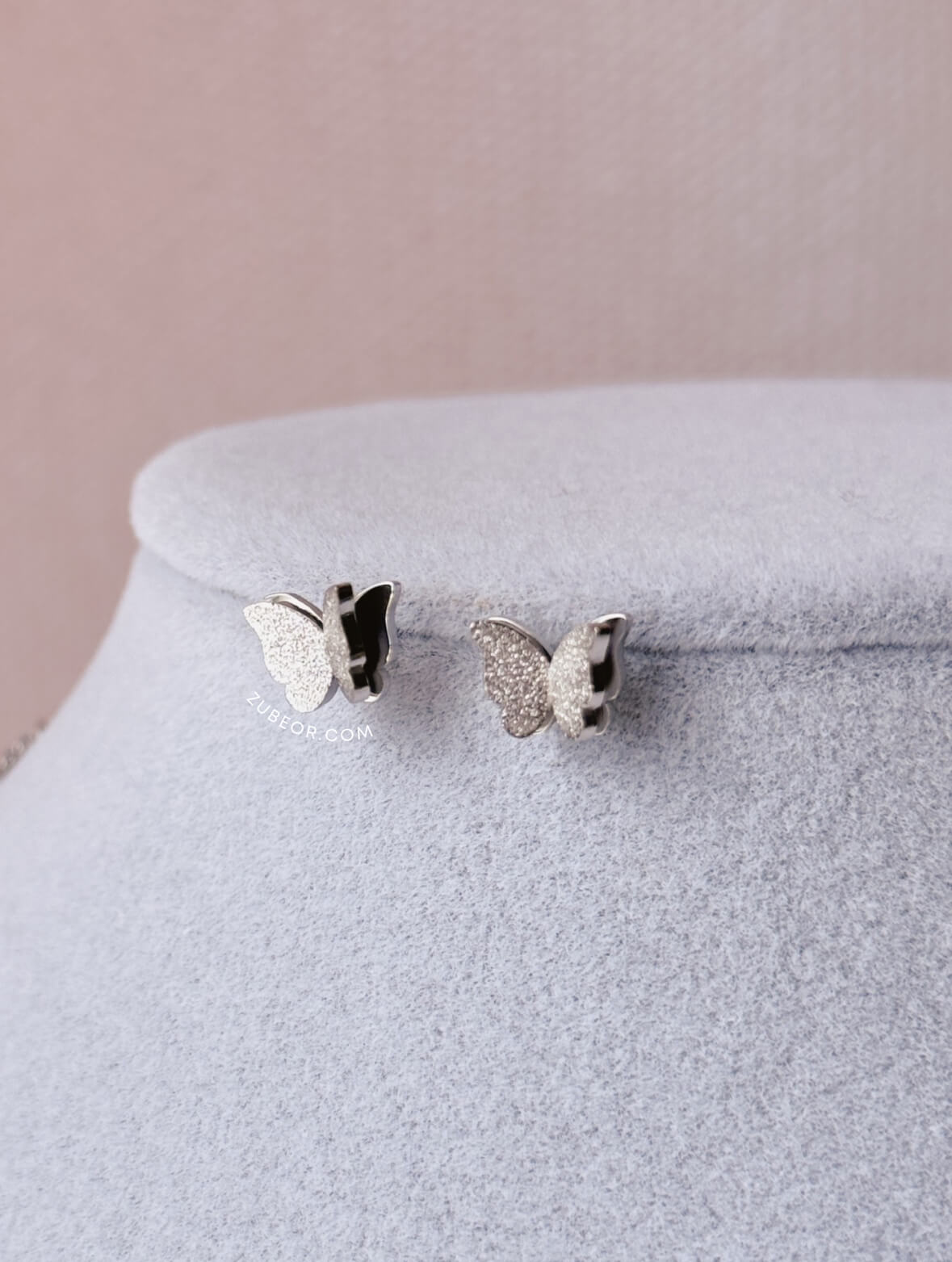 Aretes Mariposa de Acero 10