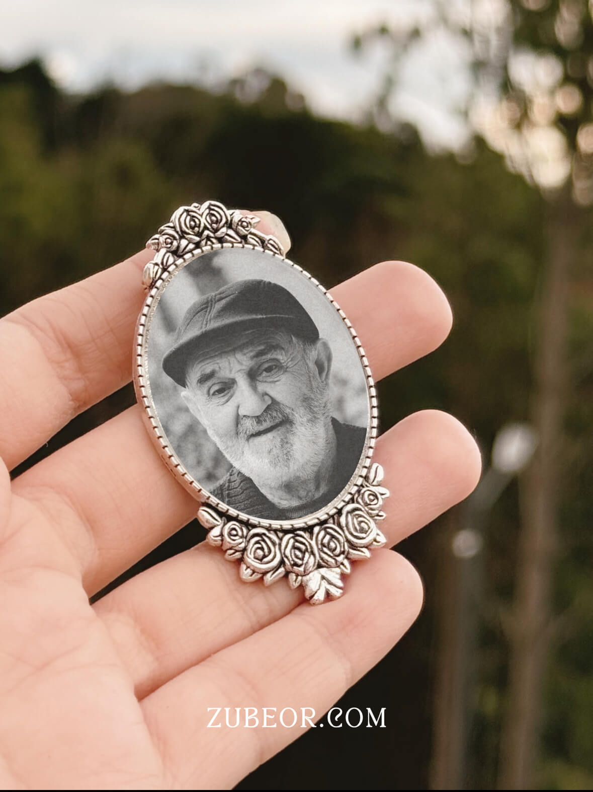 Camafeo broche ovalo flores (solo pago previo) 2