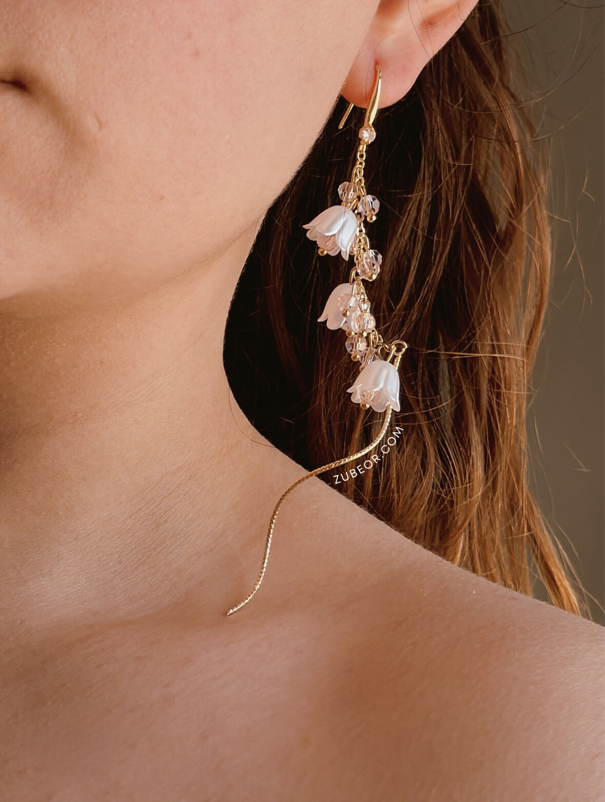 Aretes flor lirio del valle 2