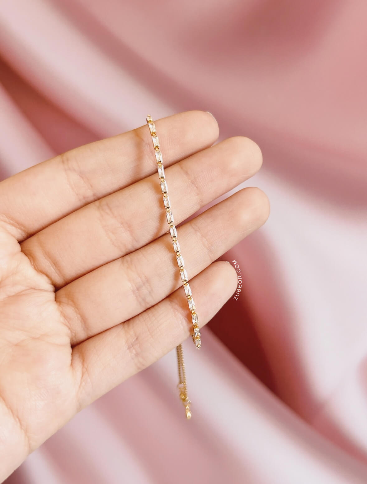 Pulsera cristal claro delgado 2