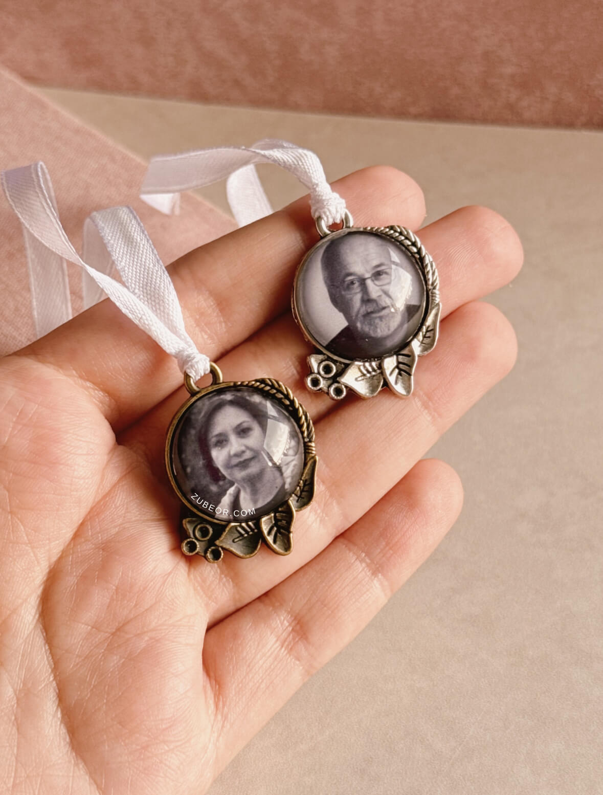 Camafeo para ramo diseño hojas (personalizado solo con pago previo) 2