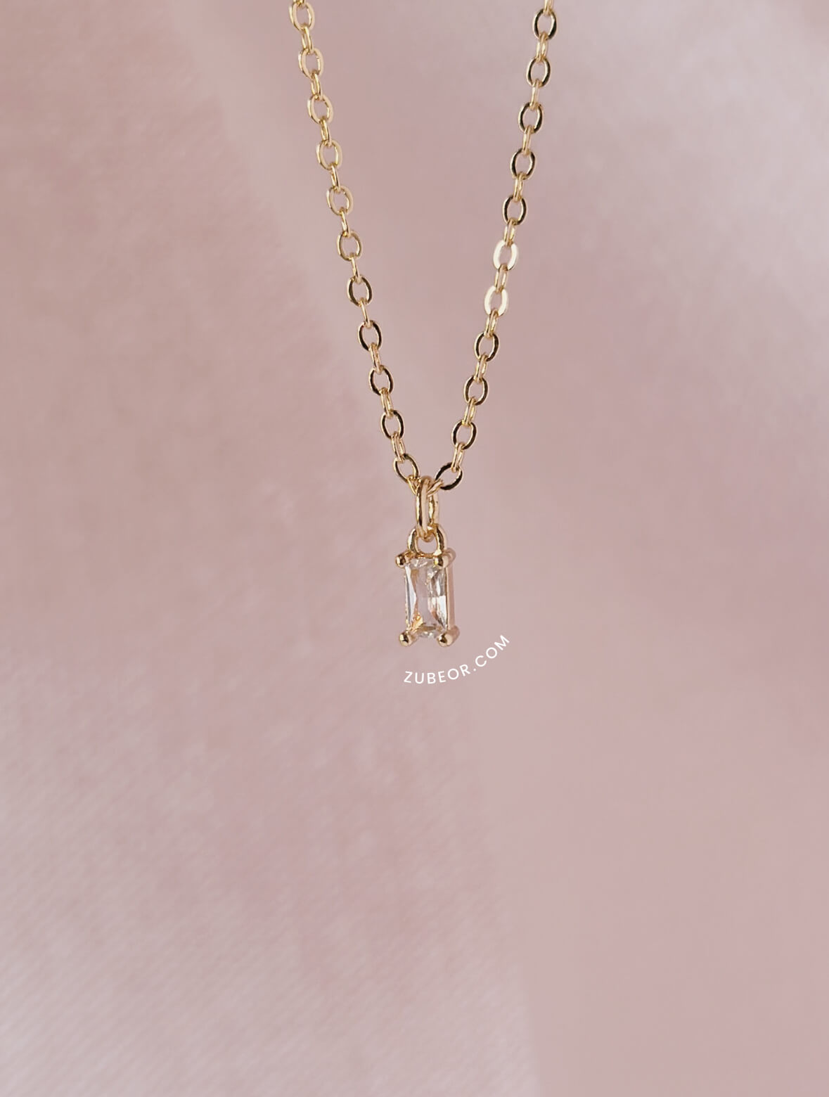 Cadenas cristal rectangular 8
