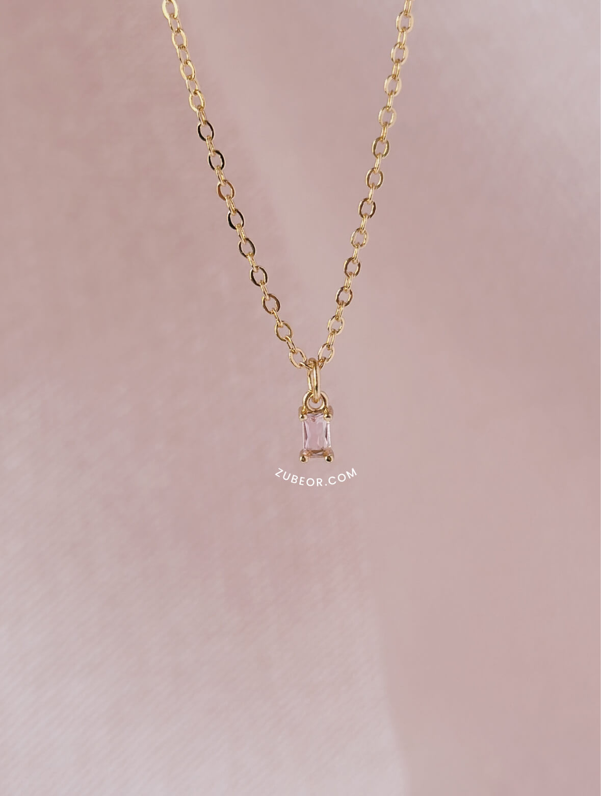 Cadenas cristal rectangular 9
