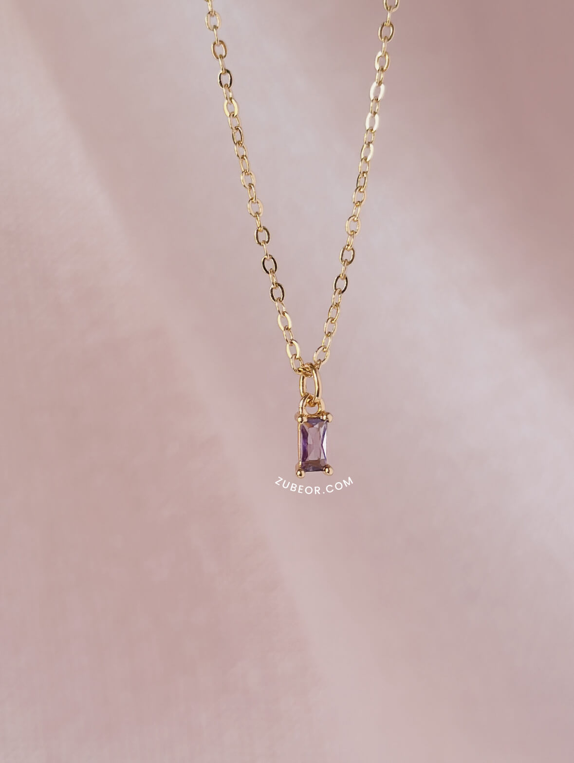 Cadenas cristal rectangular 11