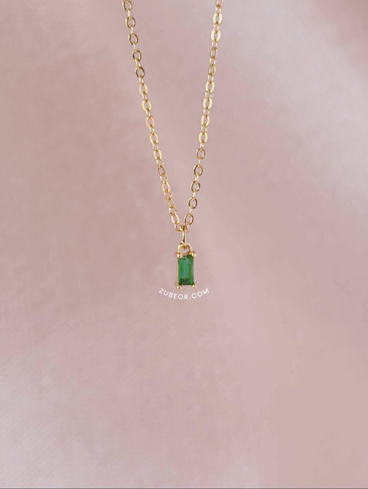 Cadenas cristal rectangular 12