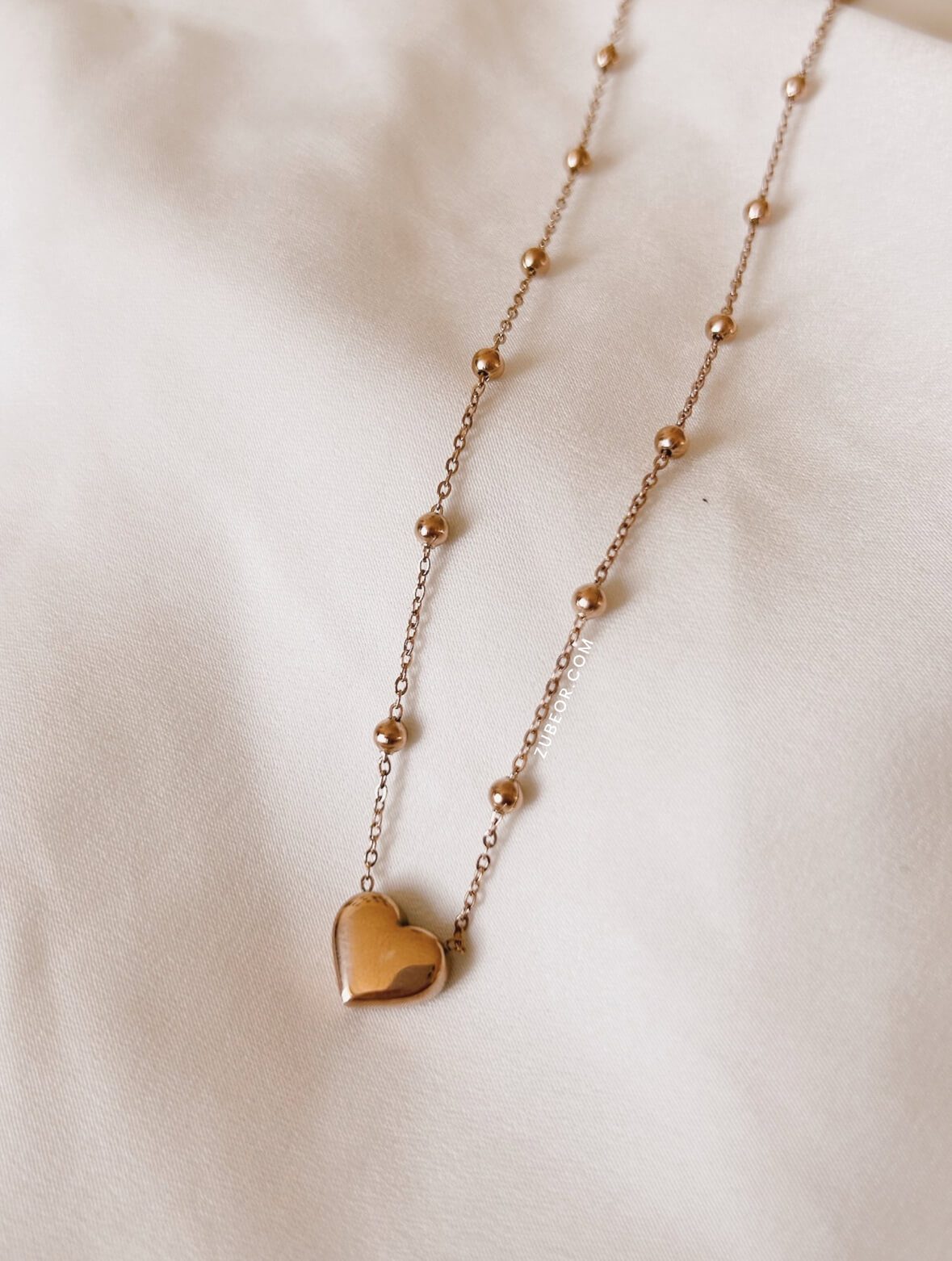 Cadena corazón gargantilla esferas 4