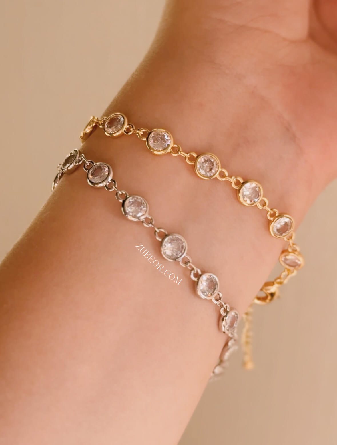Pulsera hilera de cristales 3