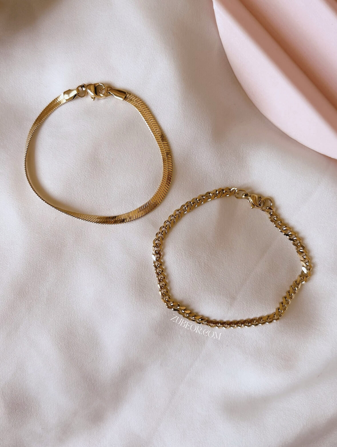 Set de pulsera eslabon y tipo serpiente 3