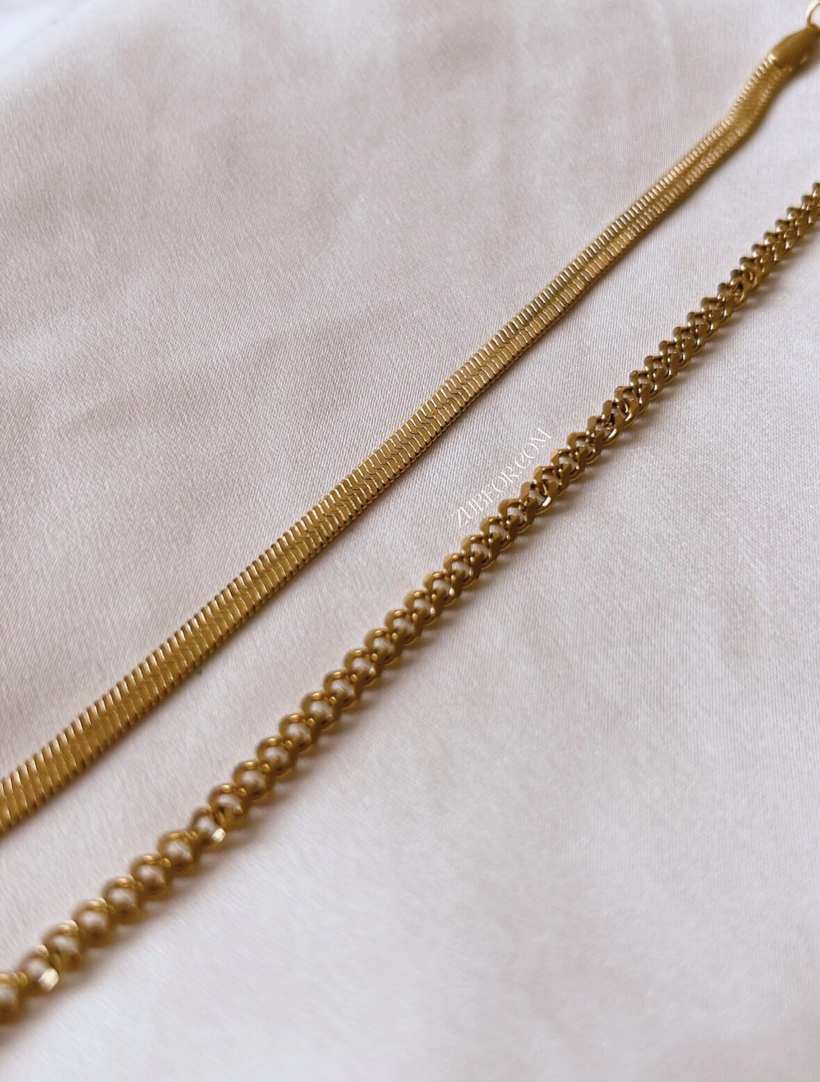 Set de pulsera eslabon y tipo serpiente 4