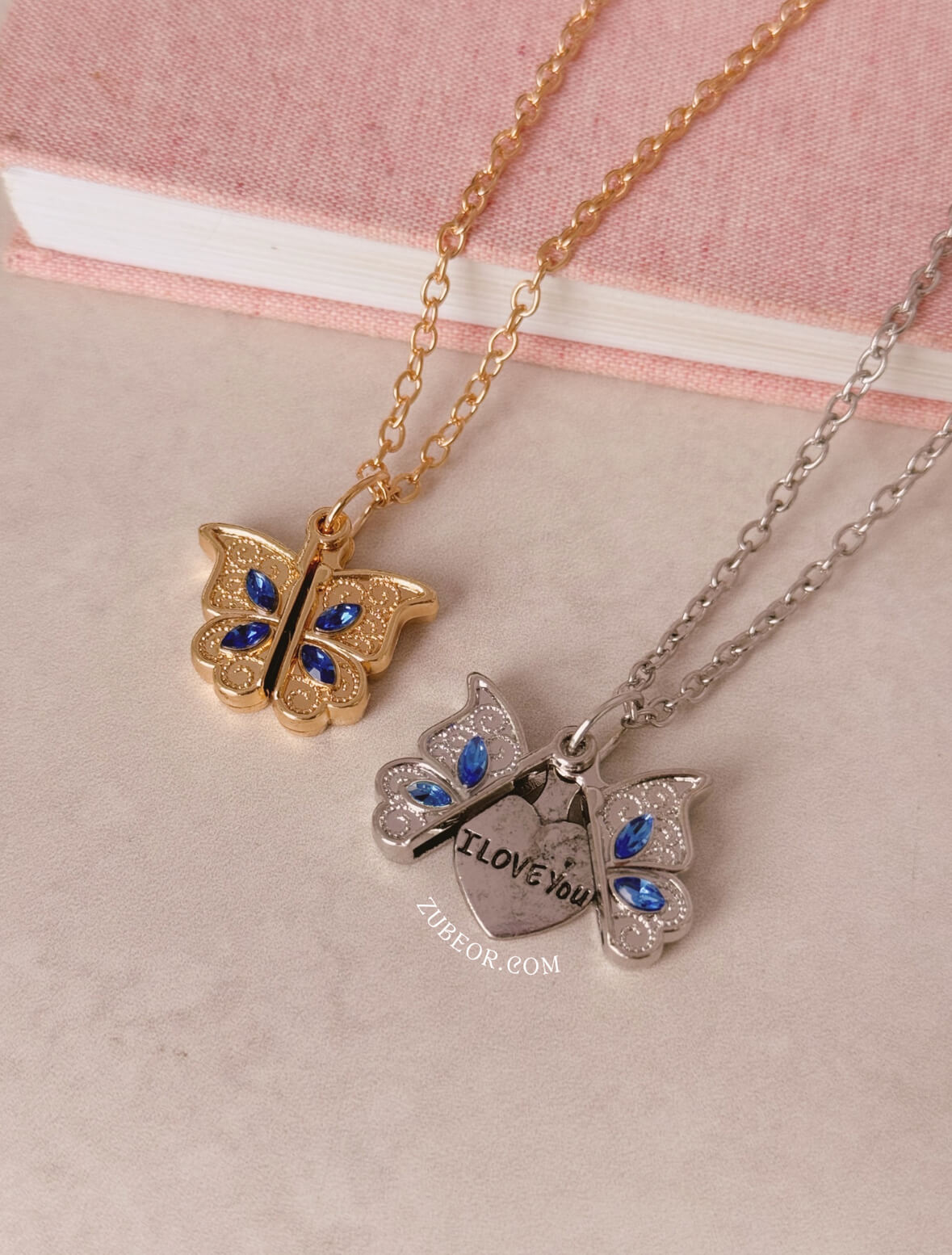Cadena mariposa I love you 3