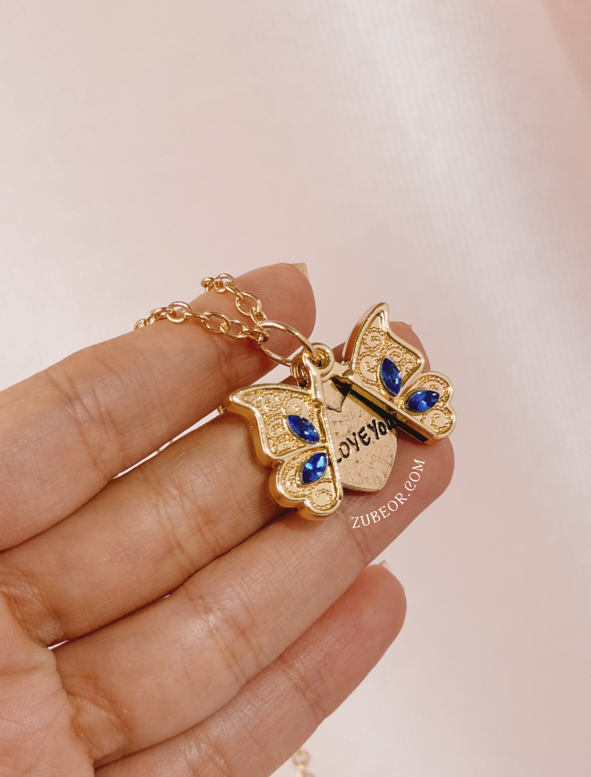 Cadena mariposa I love you 9