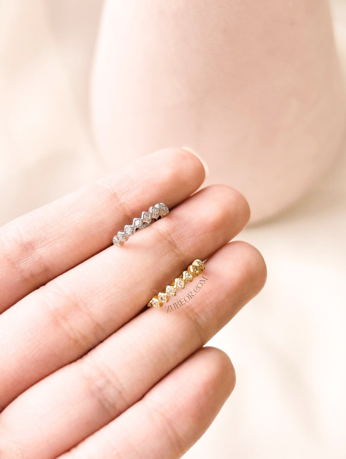 Earcuff simple rombo cristal 7